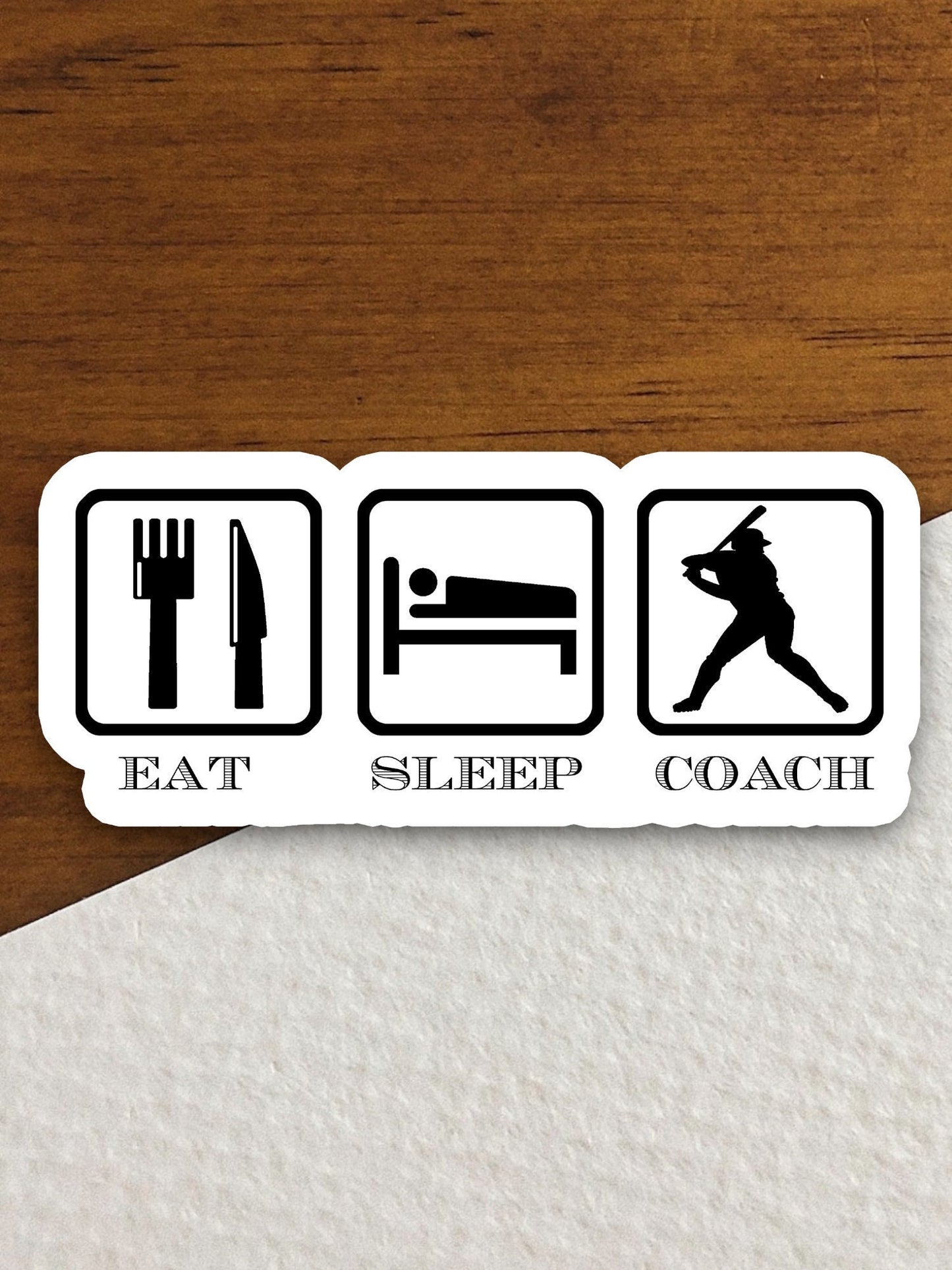 Eat sleep coach sticker sports sticker, back to school sticker, education sticker, teacher sticker, Room Décor