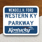 Western Kentucky parkway  road sign stickers, Room Décor Traffic Sticker, Road Sign Decoration, Road Work Signs, Building Signs