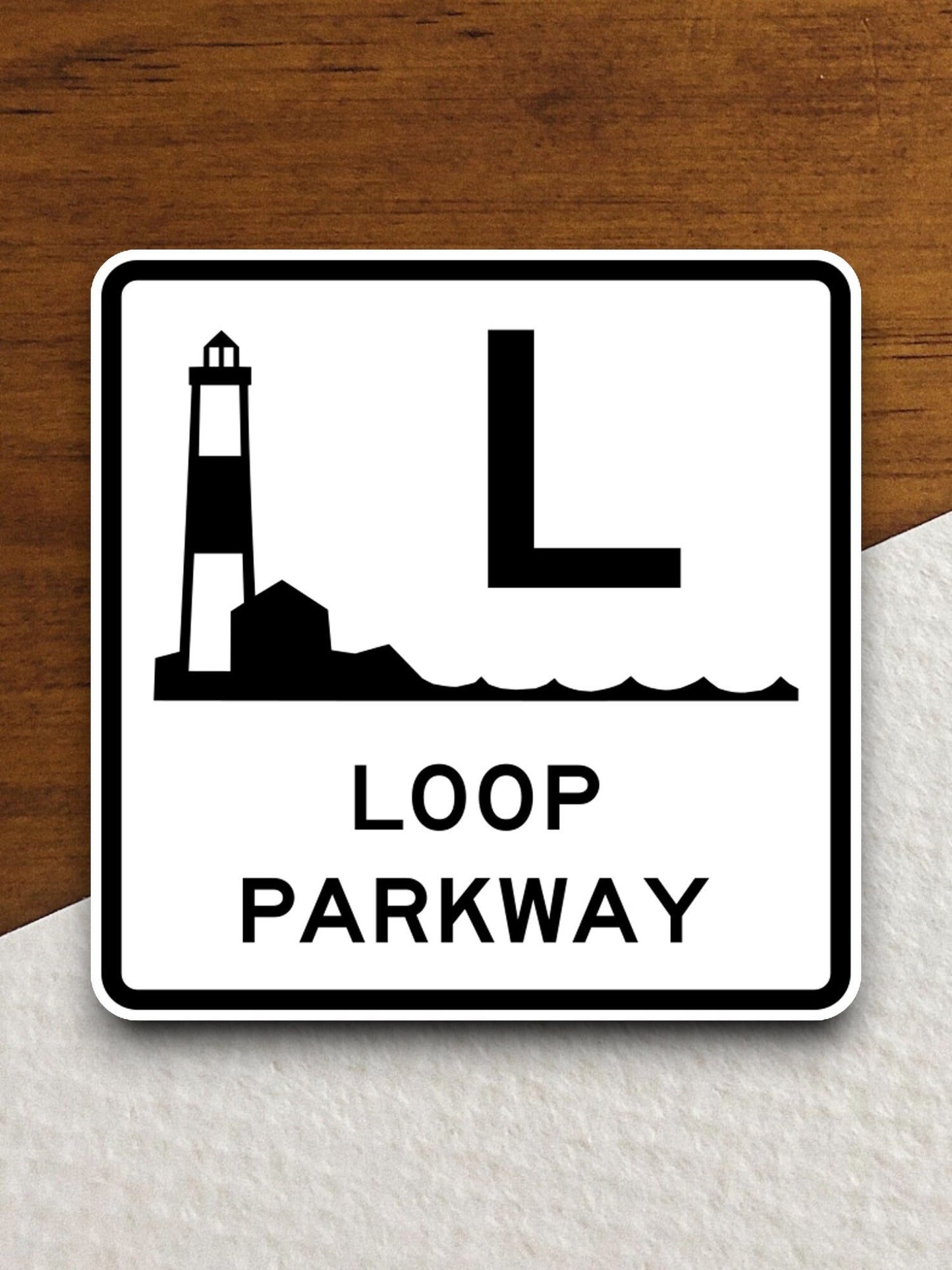 Loop parkway  road sign stickers, Room Decor, Traffic Sticker, Road Sign Decoration, Road Work Signs, Traffic Sign