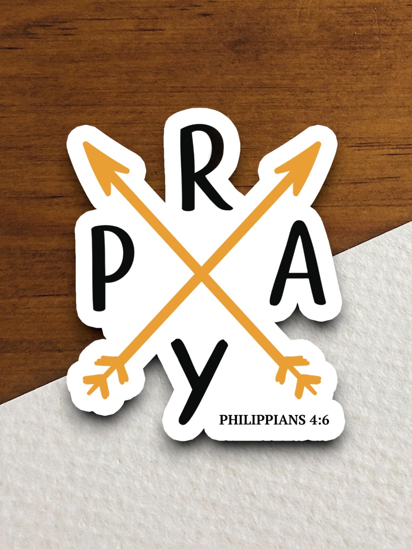 Pray philippians sticker, Religious Sticker, Faith Sticker, Worship Sticker, Christian Sticker, Scripture Sticker, Room Décor