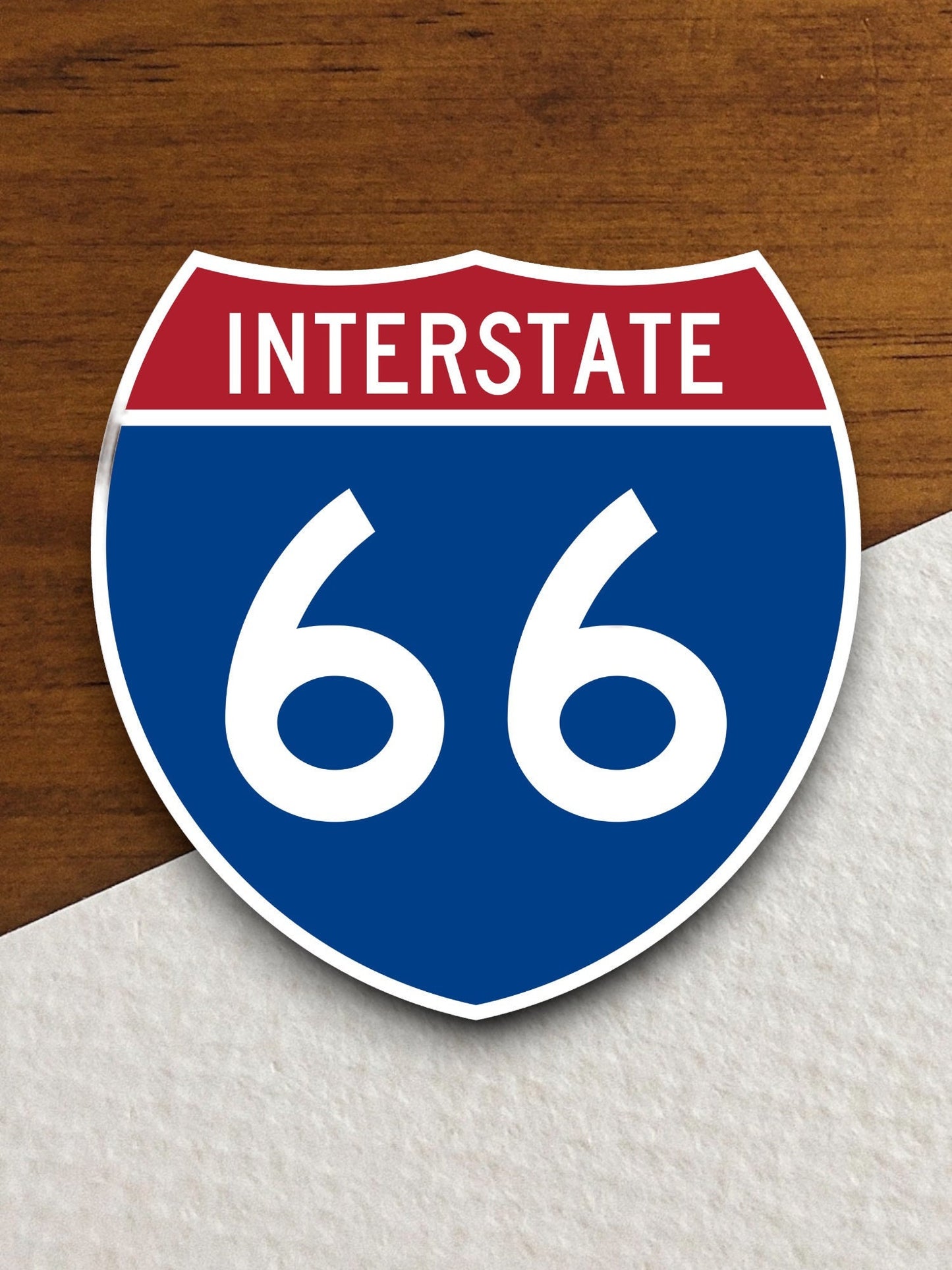 Interstate route  66 sticker, Interstate Highway Sign Expressway Stickers, Highway Sign Road Trip Sticker, Room Décor