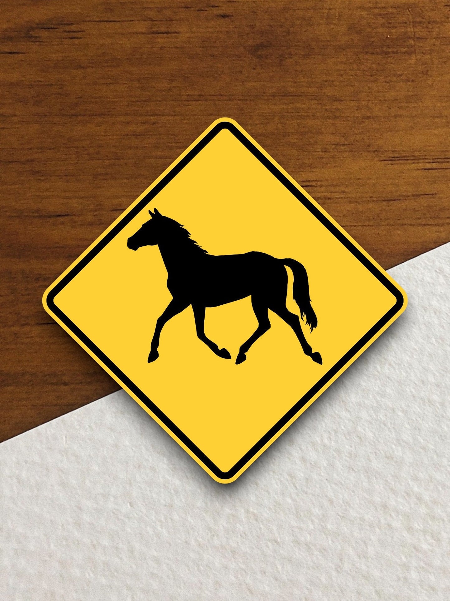 Wild horse  road sign stickers, Room Decor, Traffic Sticker, Road Sign Decoration, Road Work Signs, Traffic Sign