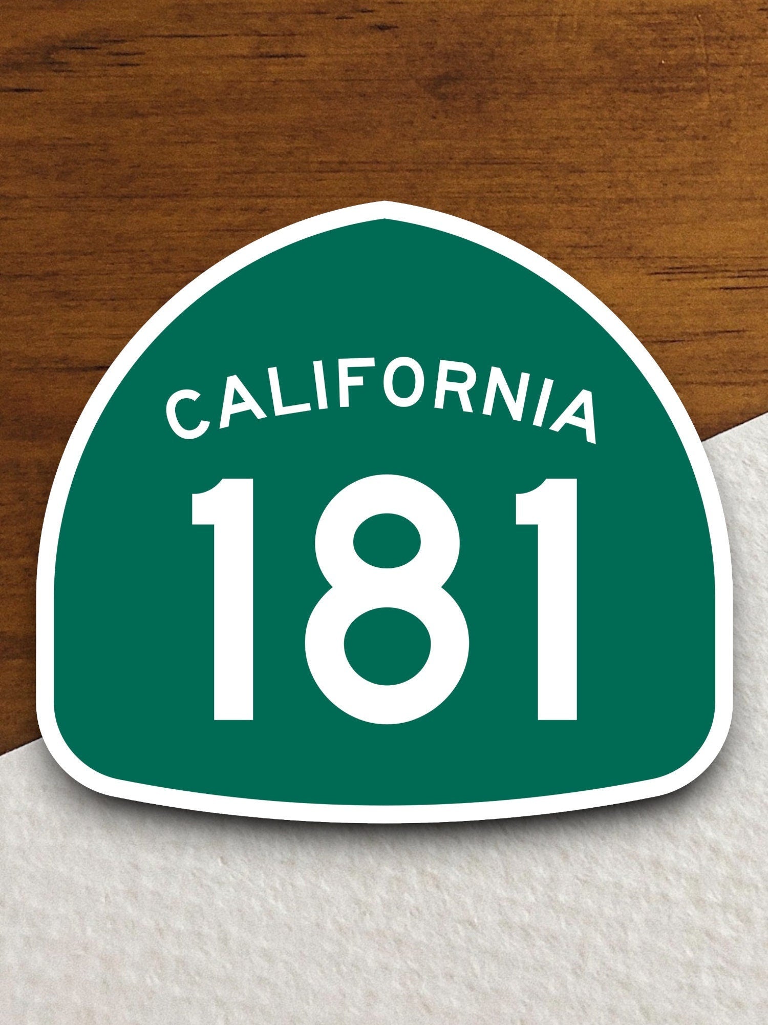 California state route 181 road sign sticker, road trip sticker, highway sign, room decor, travel sticker