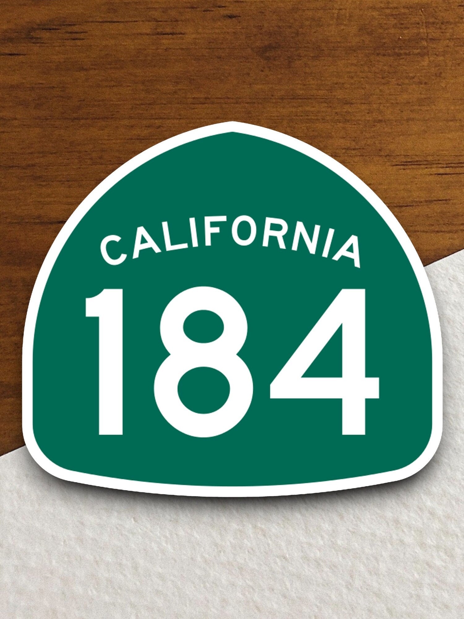 California state route 184 road sign sticker, road trip sticker, highway sign, room decor, travel sticker