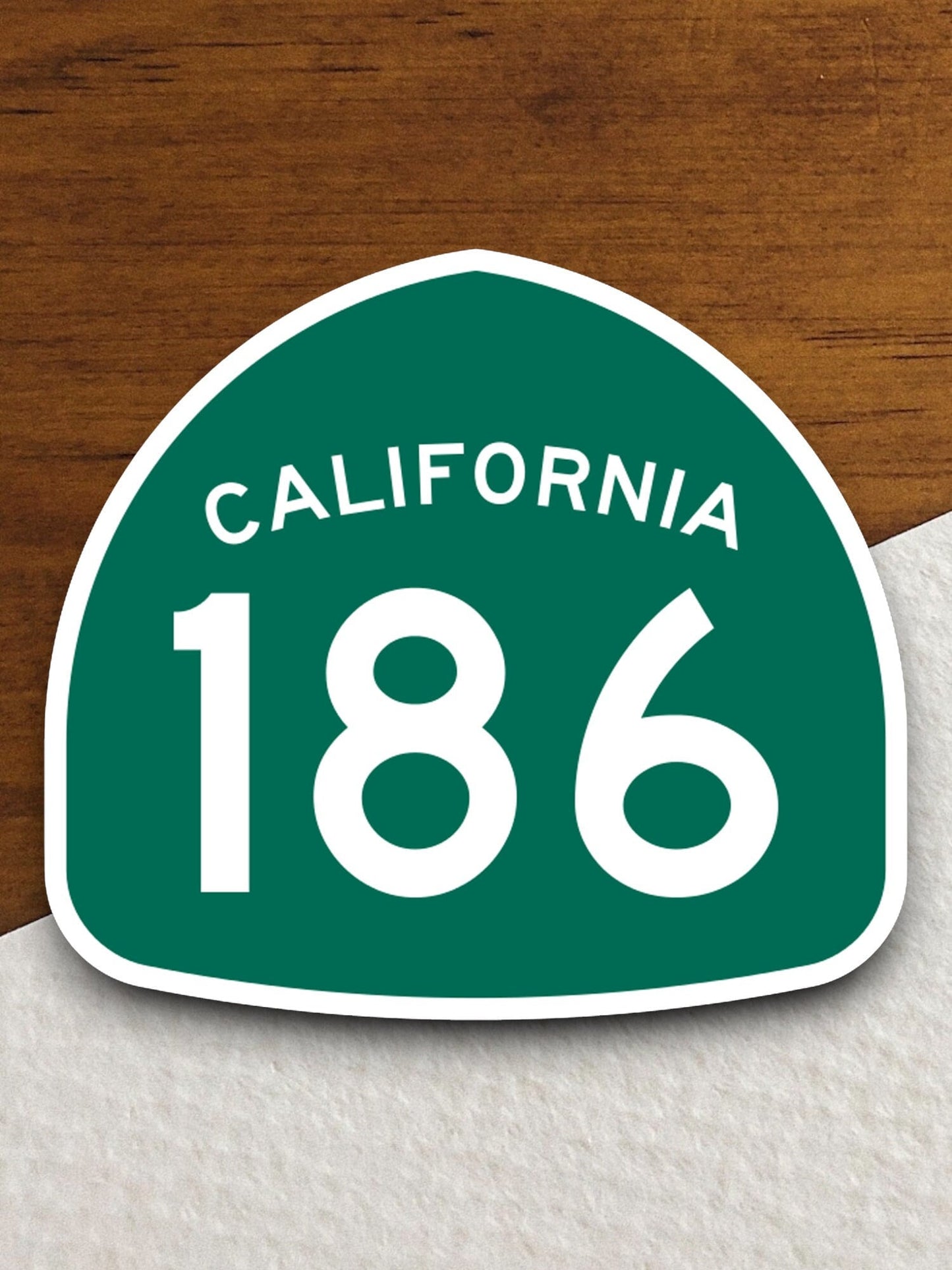 California state route 186 road sign sticker, road trip sticker, highway sign, room decor, travel sticker