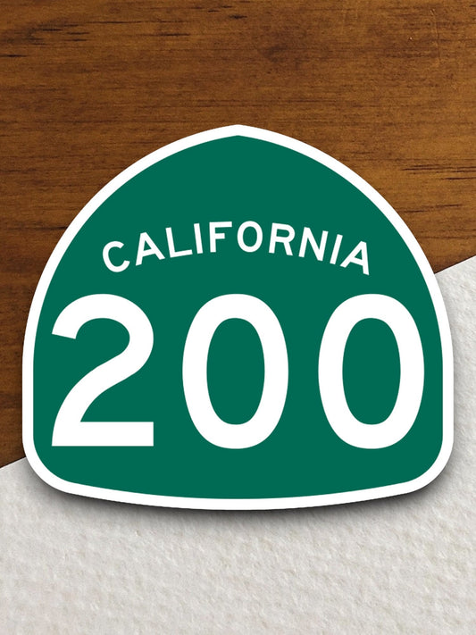 California state route 200 road sign sticker, road trip sticker, highway sign, room decor, travel sticker