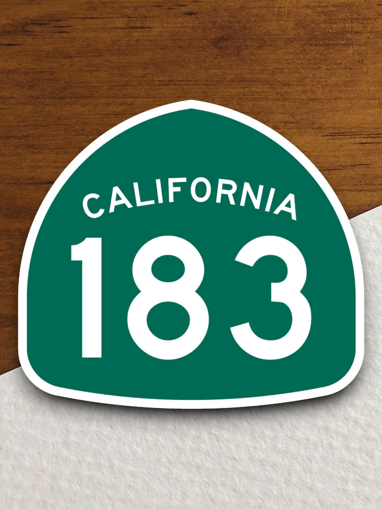 California state route 183 road sign sticker, road trip sticker, highway sign, room decor, travel sticker