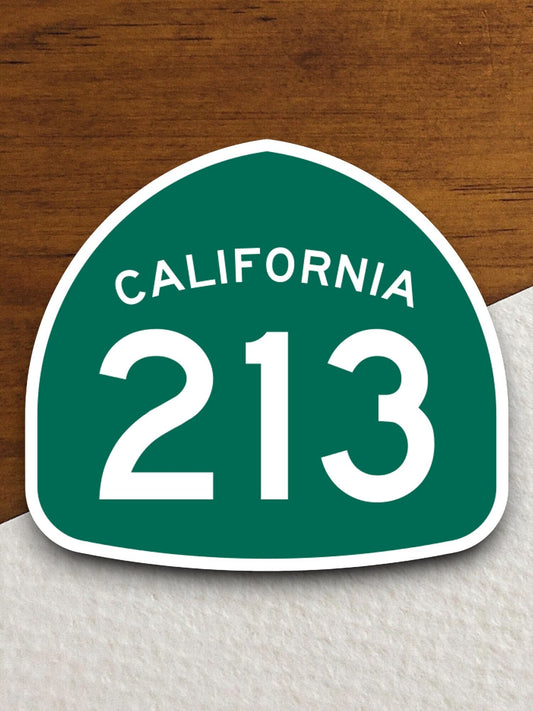 California state route 213 road sign sticker, road trip sticker, highway sign, room decor, travel sticker