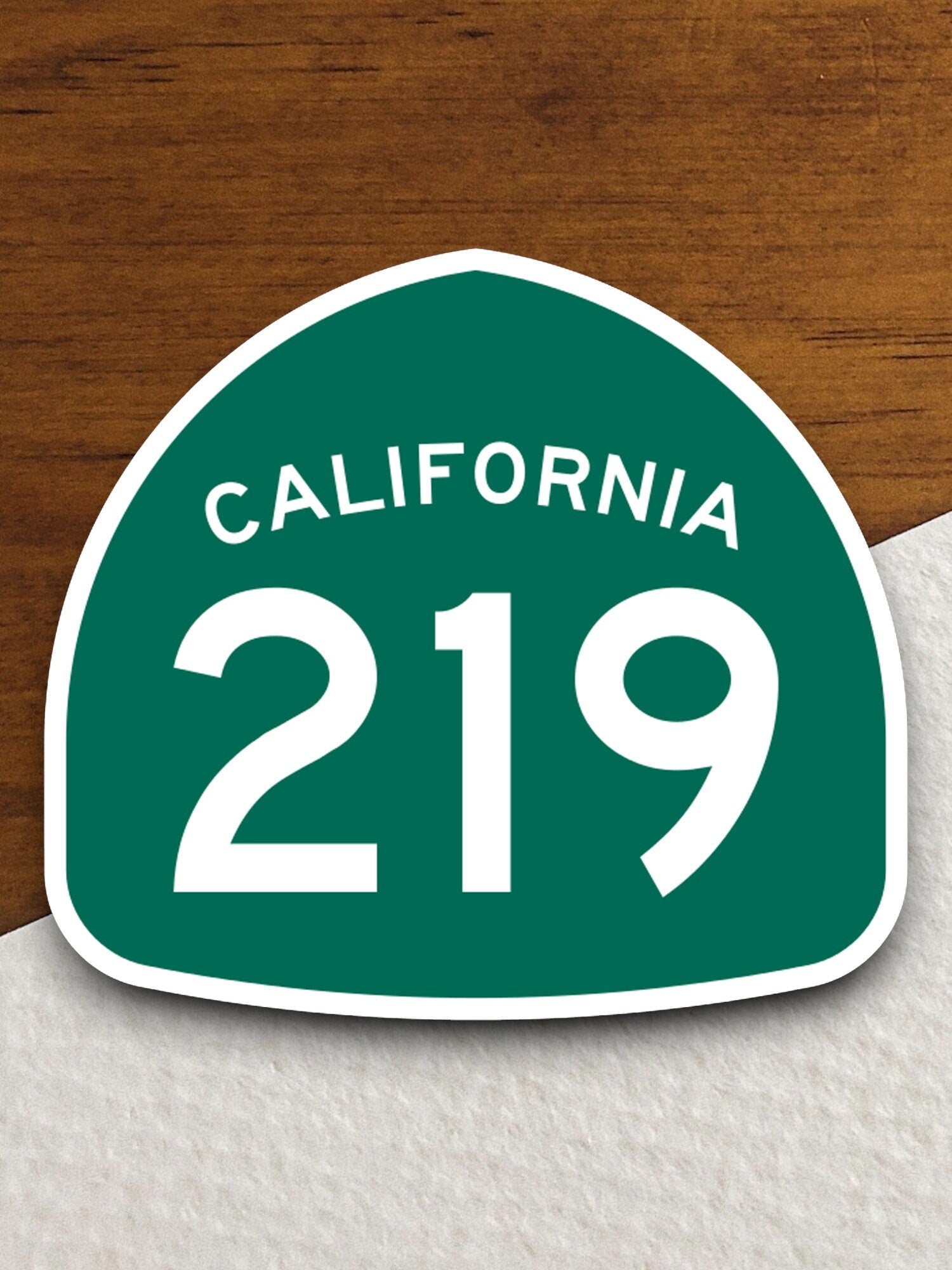 California state route 219 road sign sticker, road trip sticker, highway sign, room decor, travel sticker