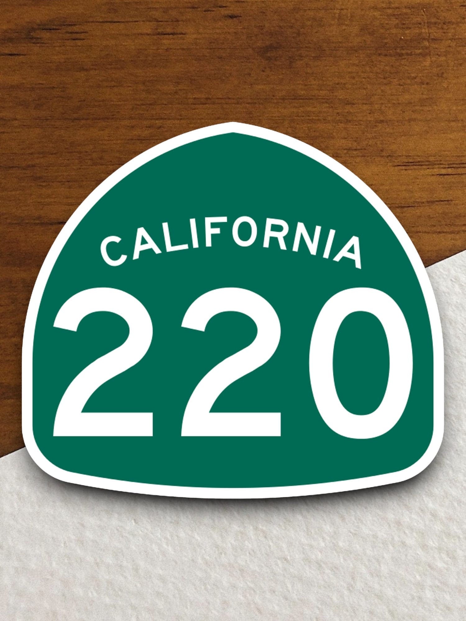 California state route 220 road sign sticker, road trip sticker, highway sign, room decor, travel sticker