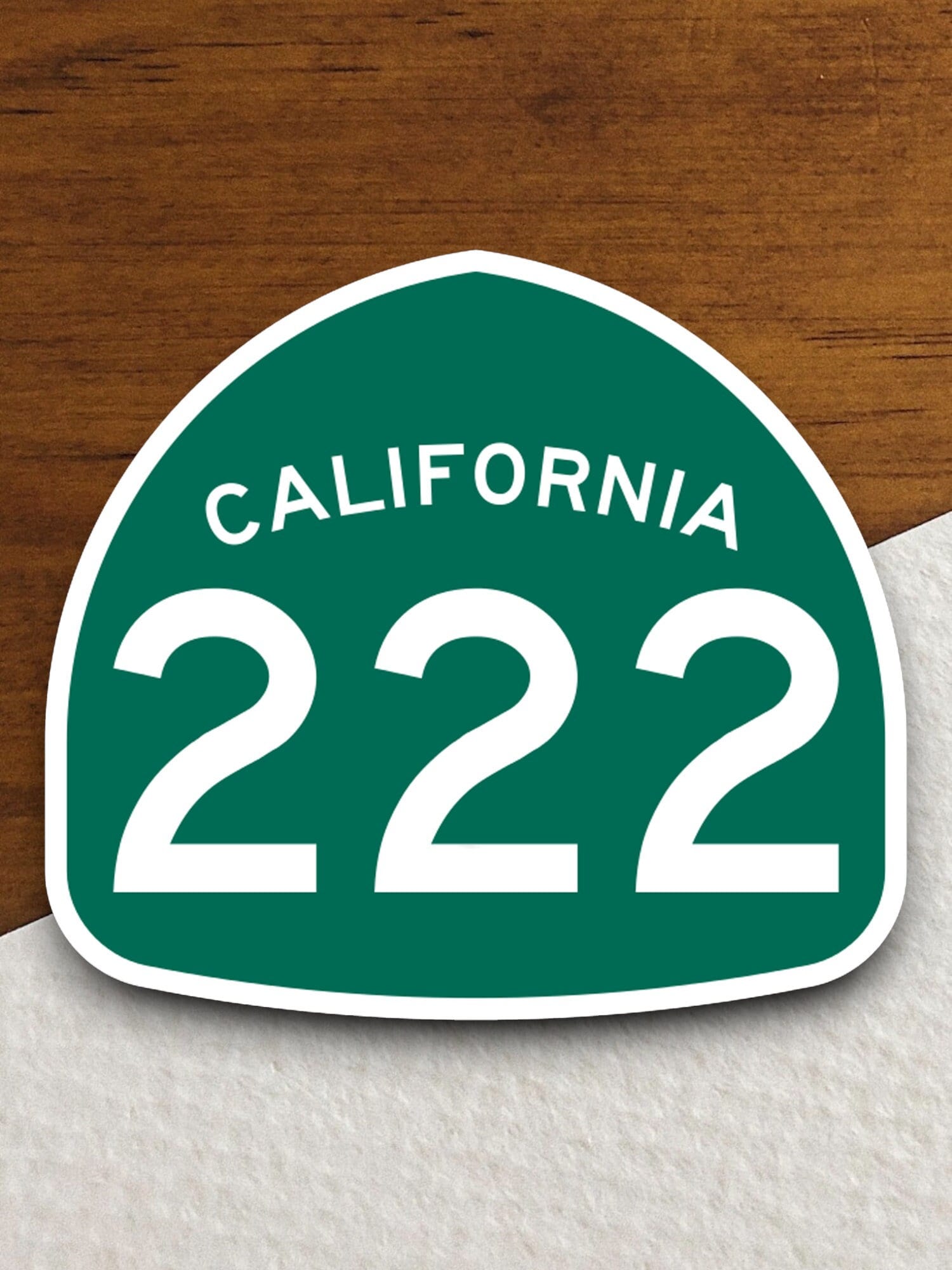 California state route 222 road sign sticker, road trip sticker, highway sign, room decor, travel sticker