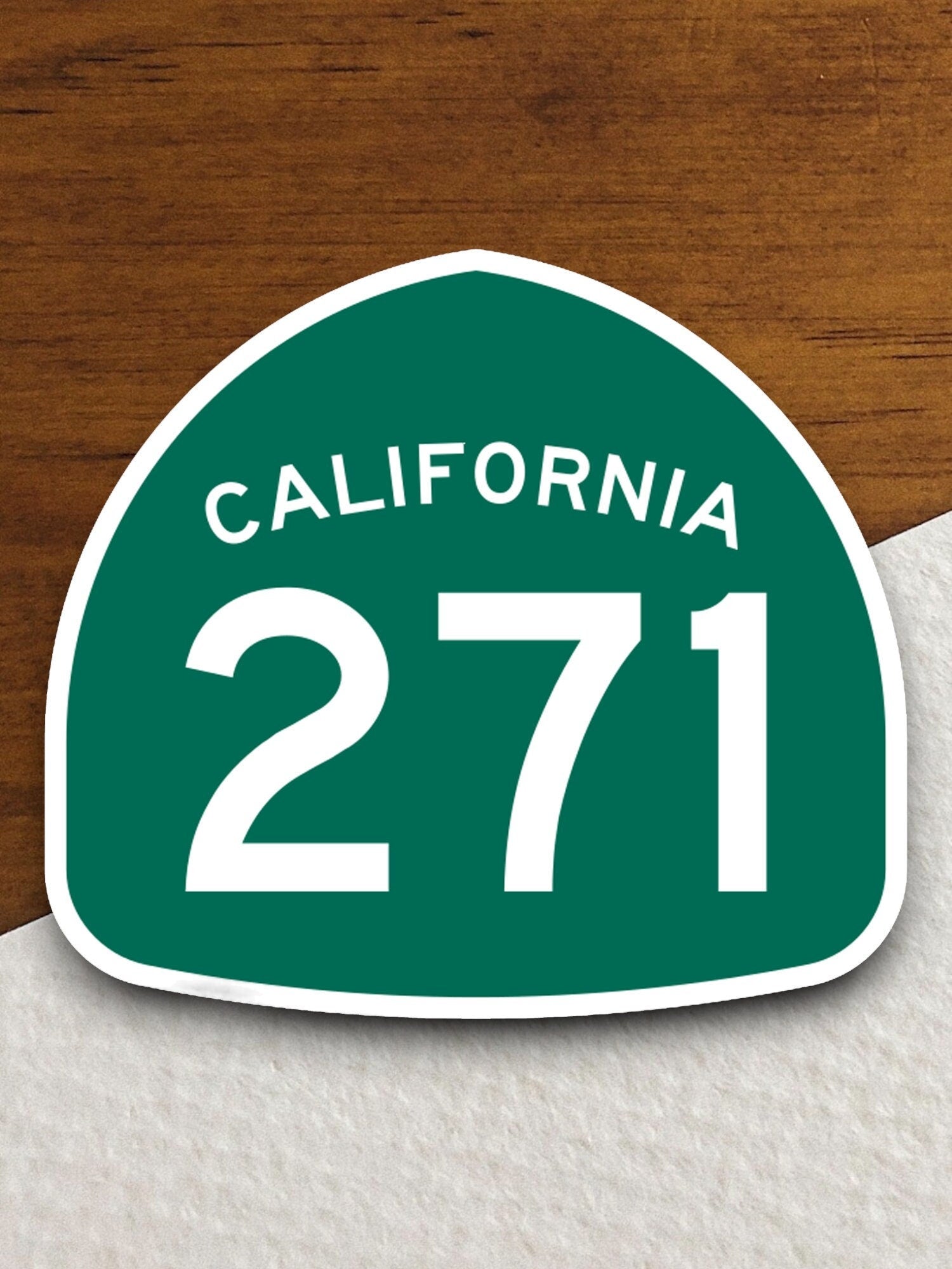 California state route 271 road sign sticker, road trip sticker, highway sign, room decor, travel sticker