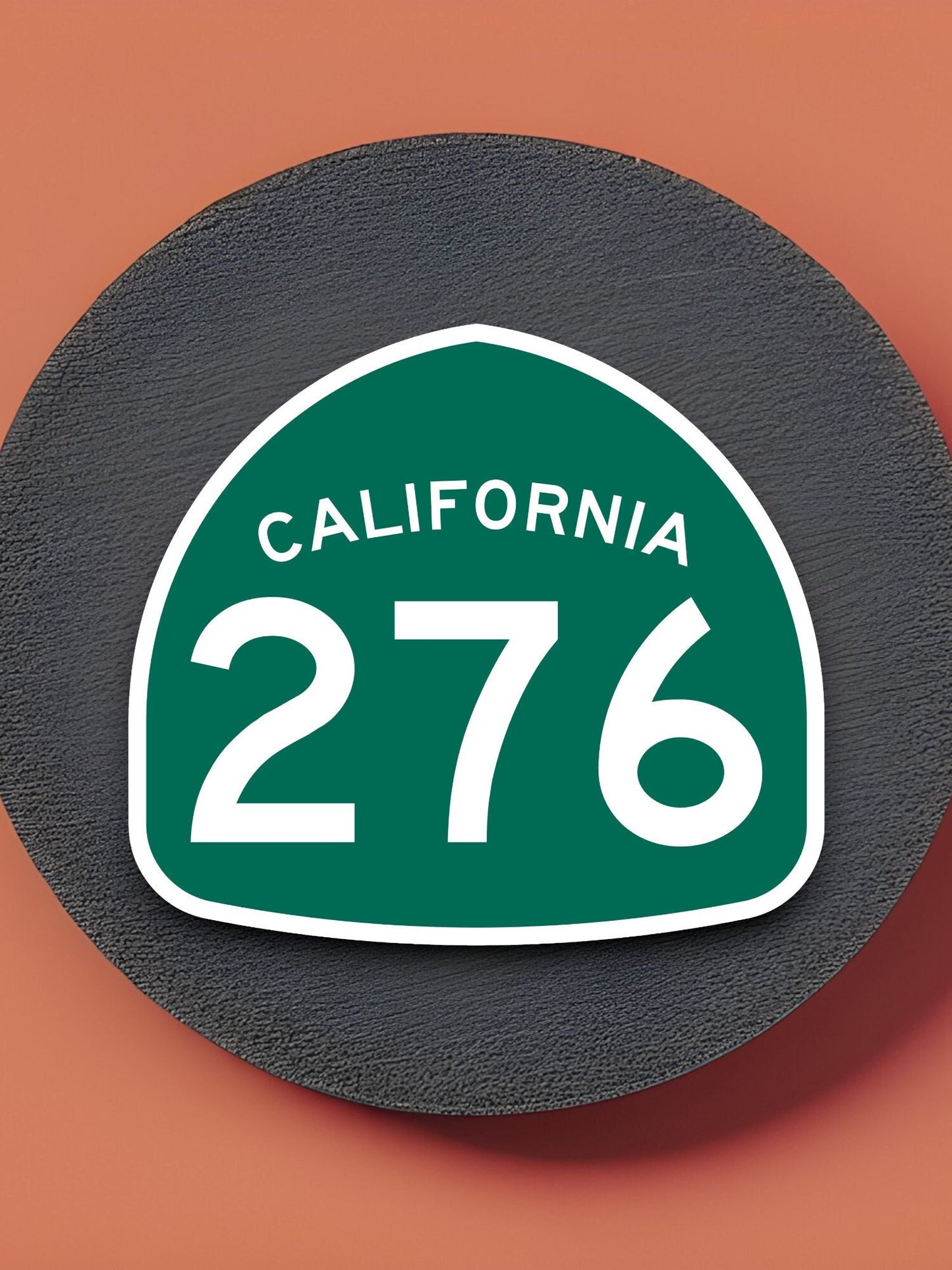 California state route 276 road sign sticker, road trip sticker, highway sign, room decor, travel sticker