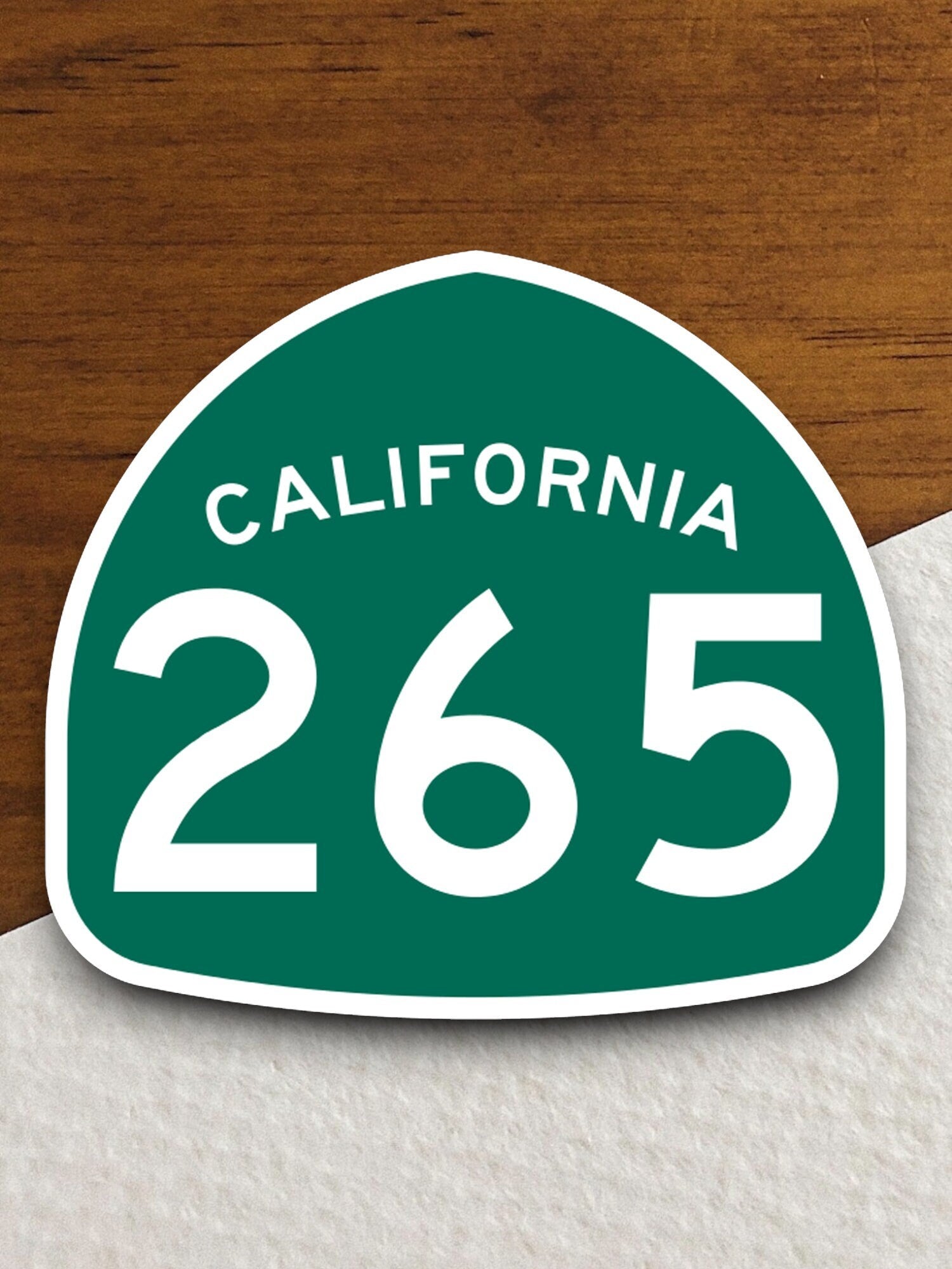 California state route 265 road sign sticker, road trip sticker, highway sign, room decor, travel sticker