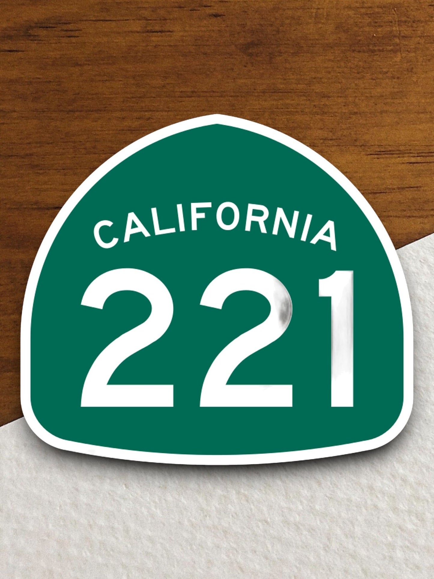 California state route 221 road sign sticker, road trip sticker, highway sign, room decor, travel sticker