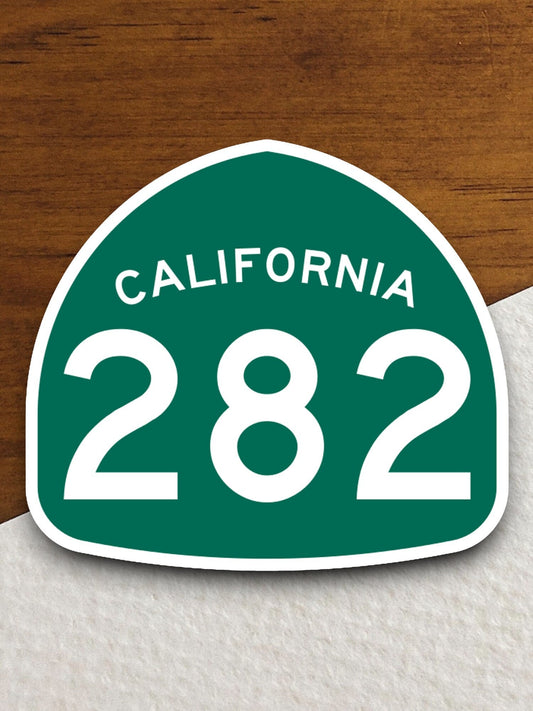 California state route 282 road sign sticker, road trip sticker, highway sign, room decor, travel sticker