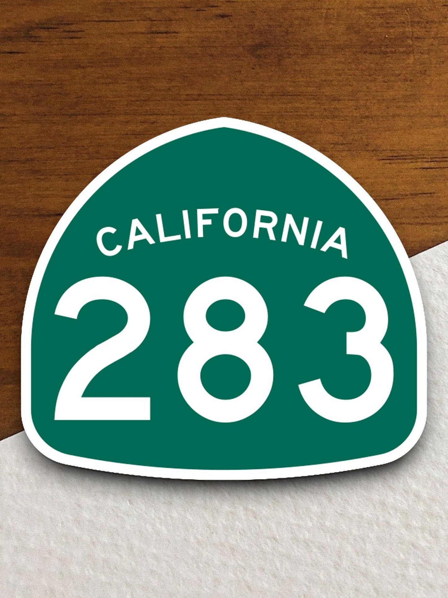 California state route 283 road sign sticker, road trip sticker, highway sign, room decor, travel sticker