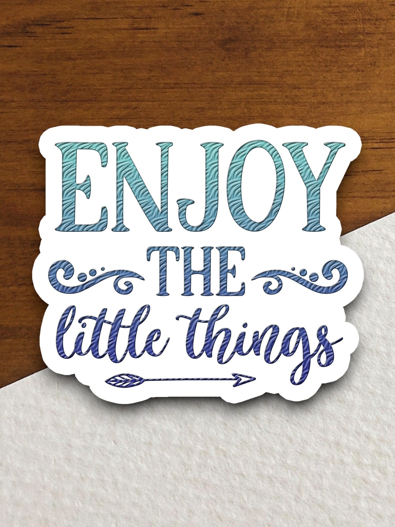 Enjoy the little things sticker, Religious Sticker, Faith Sticker, Worship Sticker, Christian Sticker, Scripture Sticker, Room Décor