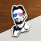 Abraham lincoln with glasses sticker, holiday sticker, seasonal sticker, Room Décor