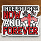 Independence now and forever patriotic laptop decal, water bottle decor, gift sticker, custom planner accessories sticker, journal sticker