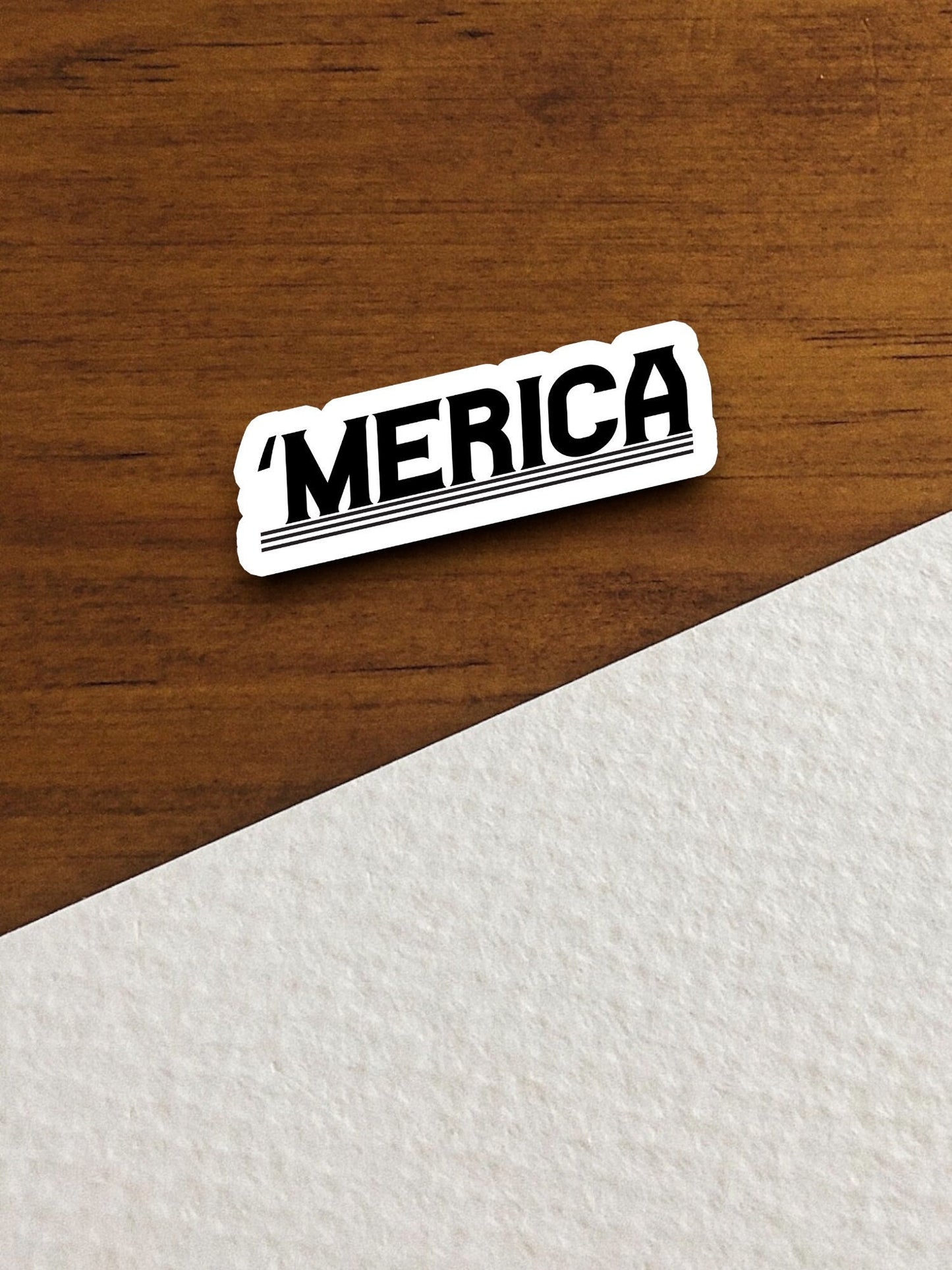 America sticker, patriotic laptop decal, water bottle decor, gift sticker, planner accessories, journal sticker, Room Décor