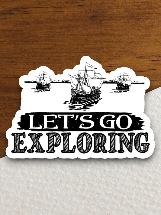 Travel Explorer Sticker, vacation sticker, travel sticker, room decor, water bottle sticker, laptop sticker