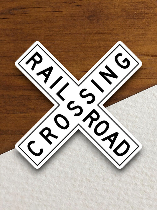 Railroad crossing crossbuck  road sign stickers, Room Decor, Traffic Sticker, Road Sign Decoration, Road Work Signs, Building Signs