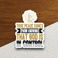 True peace comes from knowing that God is sticker, Religious Sticker, Faith Sticker, Worship Sticker, Christian Sticker, Scripture Sticker