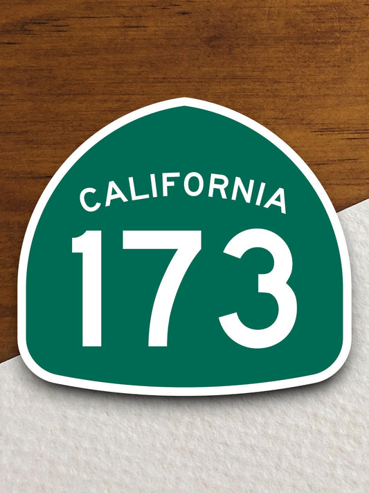 California state route 173 road sign sticker, road trip sticker, highway sign, room decor, travel sticker