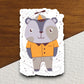 Animal with hat sticker, Funny Animal Sticker For Laptop, Water Bottle, Hydro flask, Phone, Computer, Gift, Pet Sticker