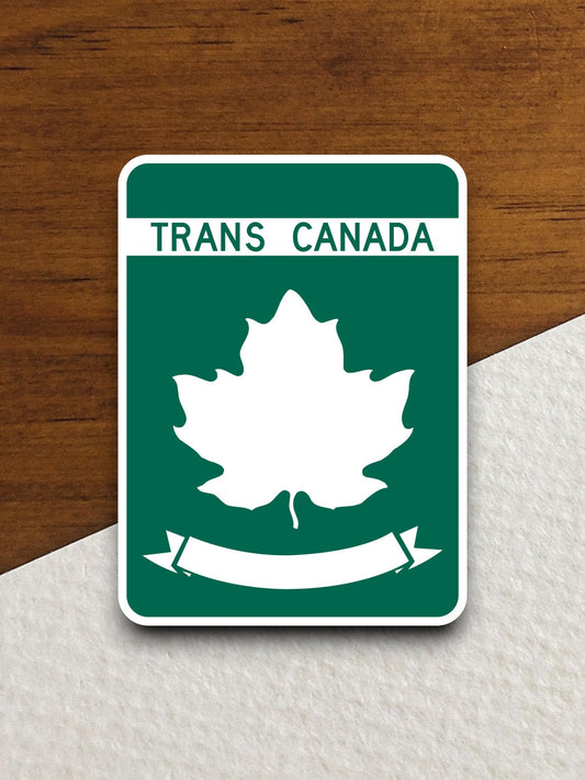 Trans Canada highway road sign sticker, road trip sticker, highway sign, room decor, travel sticker