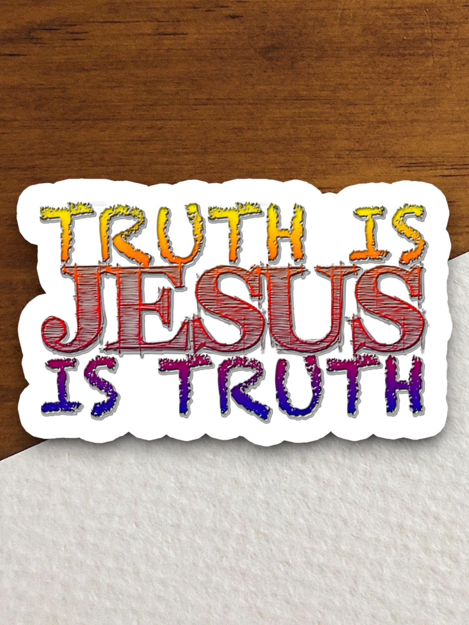 Truth is Jesus, Jesus is truth sticker, Religious Sticker, Faith Sticker, Worship Sticker, Christian Sticker, Scripture Sticker, Room Décor