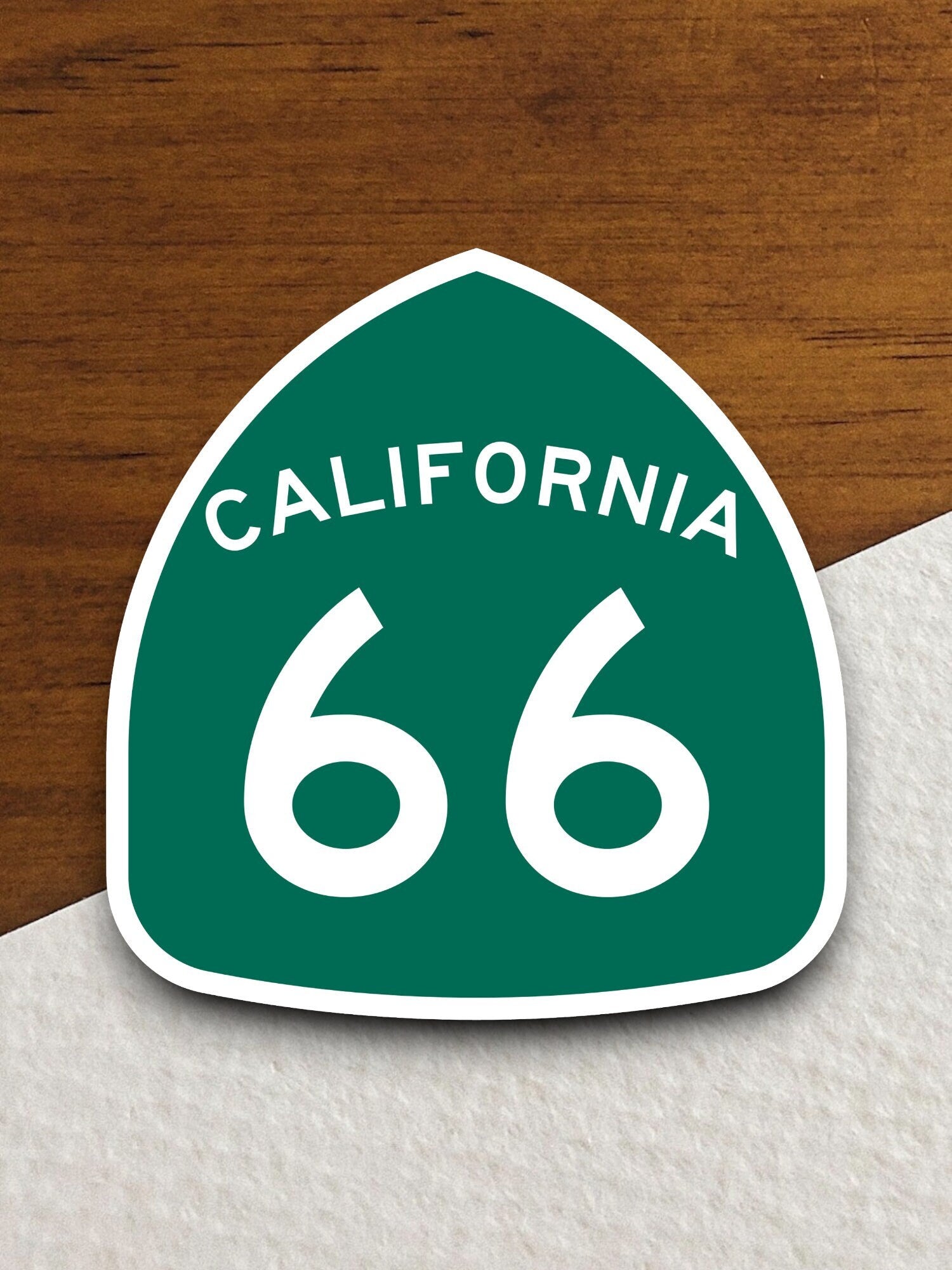 California state route 66 road sign sticker, road trip sticker, highway sign, room decor, travel sticker