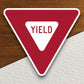 Yield  road sign stickers, Room Decor, Traffic Sticker, Road Sign Decoration, Road Work Signs, Traffic Sign