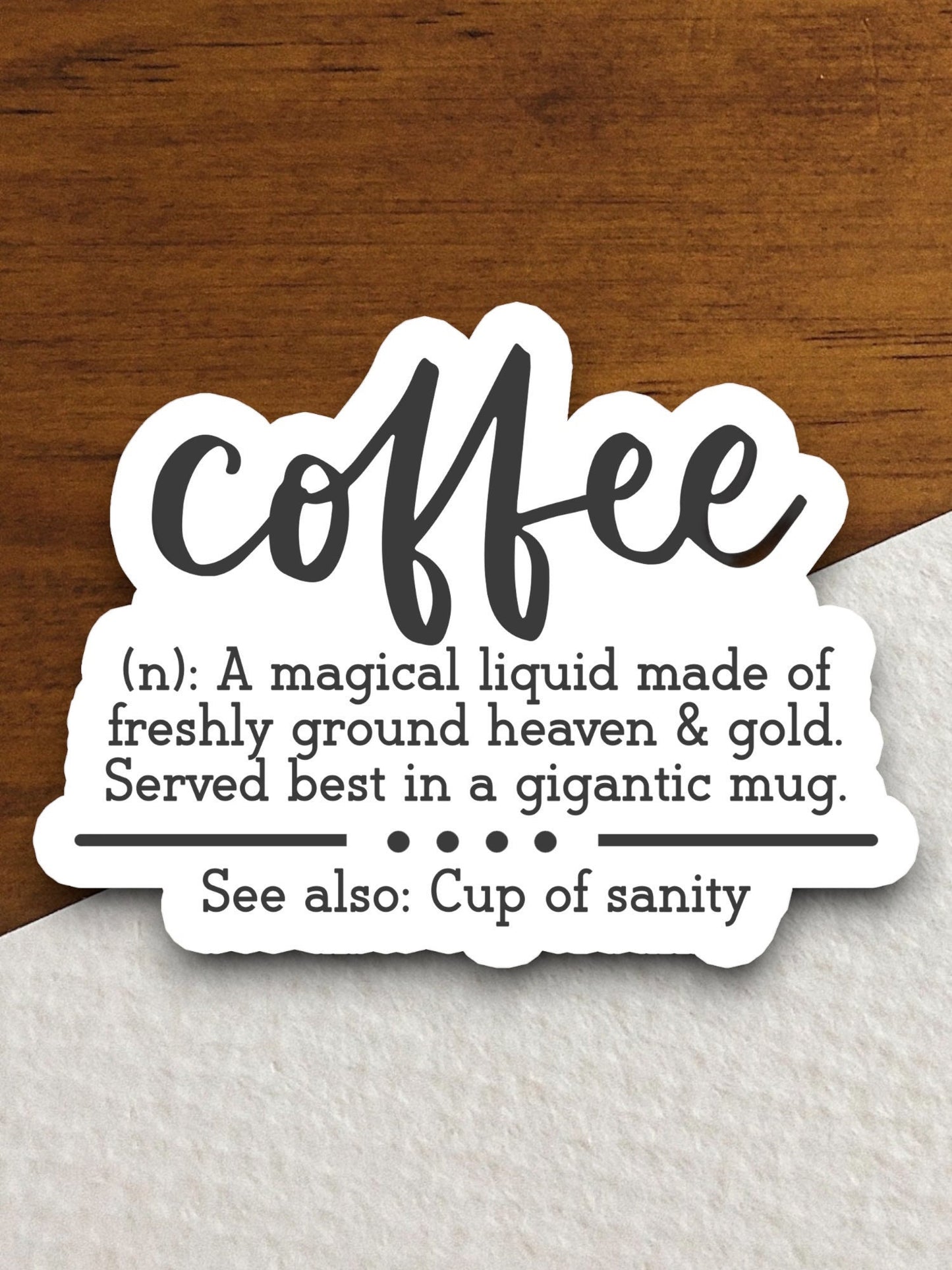 Coffee definition sticker, Funny Stickers, Coffee Sticker, Caffeine, Coffee Lover, Cafe, Decaf, Barista Sticker