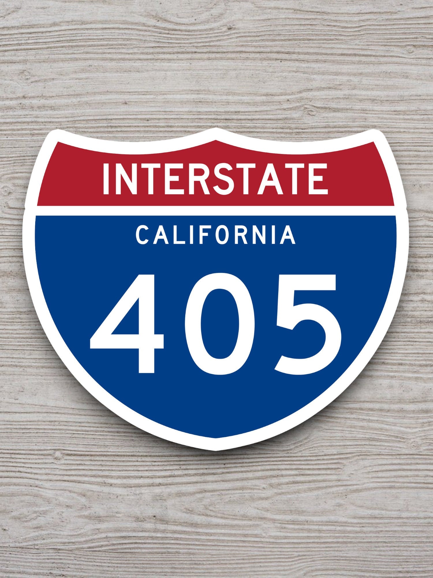 Interstate route  405 california sticker, California sticker, Interstate Highway Sign Expressway Stickers, Highway Sign Road Trip Sticker