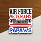 Air force veterans sticker, patriotic laptop decal, water bottle decor, gift sticker, planner accessories, journal sticker, Room Décor