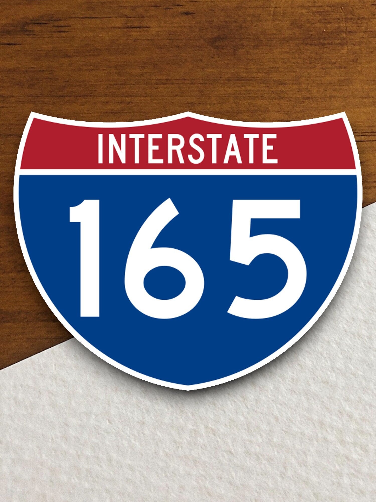 Interstate route  165 sticker, Interstate Highway Sign Expressway Stickers, Highway Sign Road Trip Sticker, Room Décor