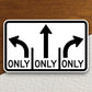 Turn only lanes  road sign stickers, Room Decor, Traffic Sticker, Road Sign Decoration, Road Work Signs, Building Signs, Traffic Sign