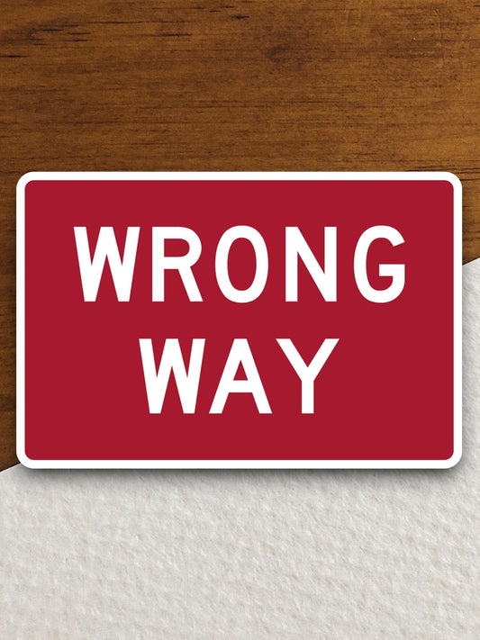 Wrong way  road sign stickers, Room Decor, Traffic Sticker, Road Sign Decoration, Road Work Signs, Traffic Sign