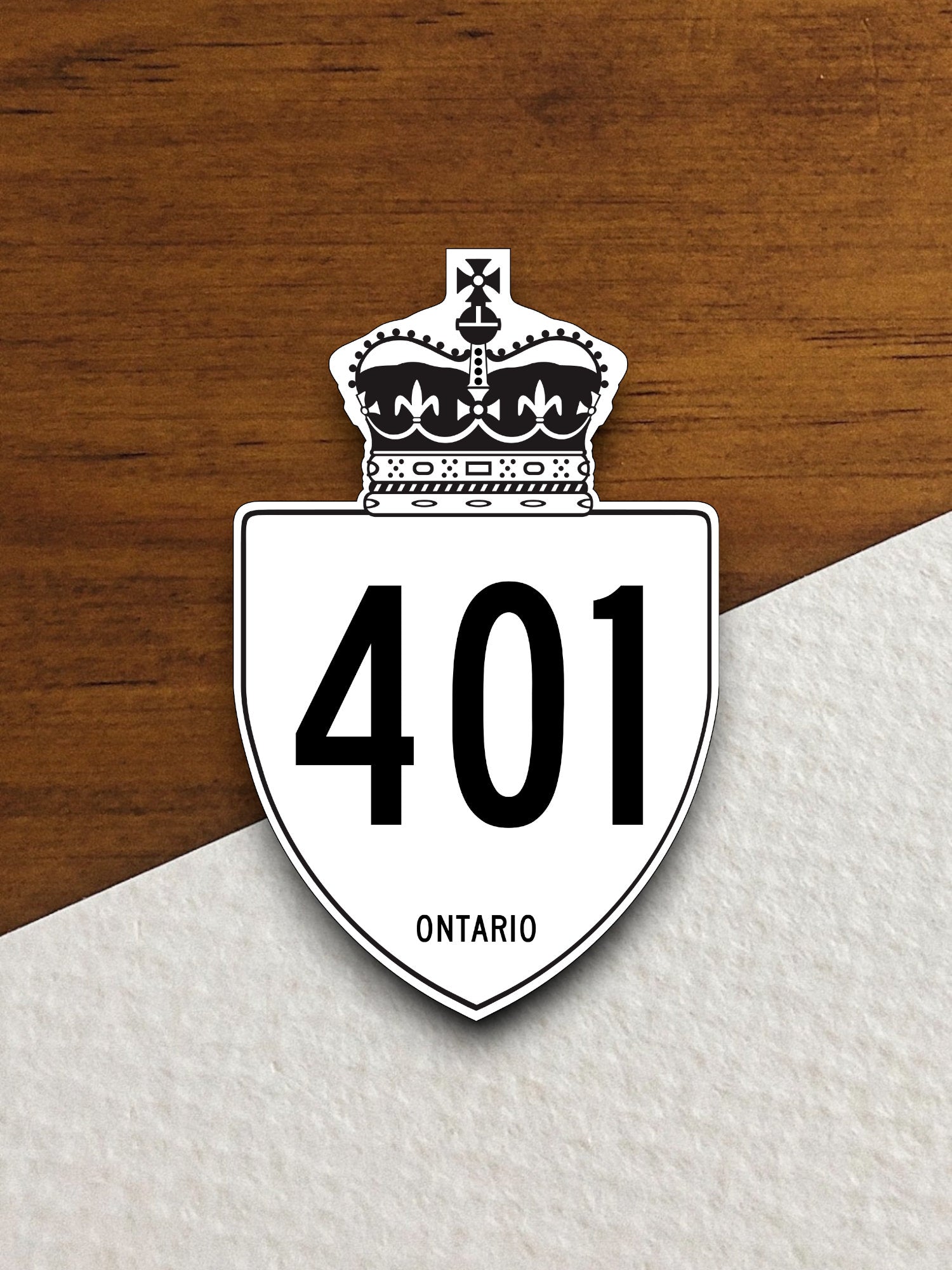 Canada Ontario Highway 401 road sign sticker, road trip sticker, highway sign, room decor, travel sticker