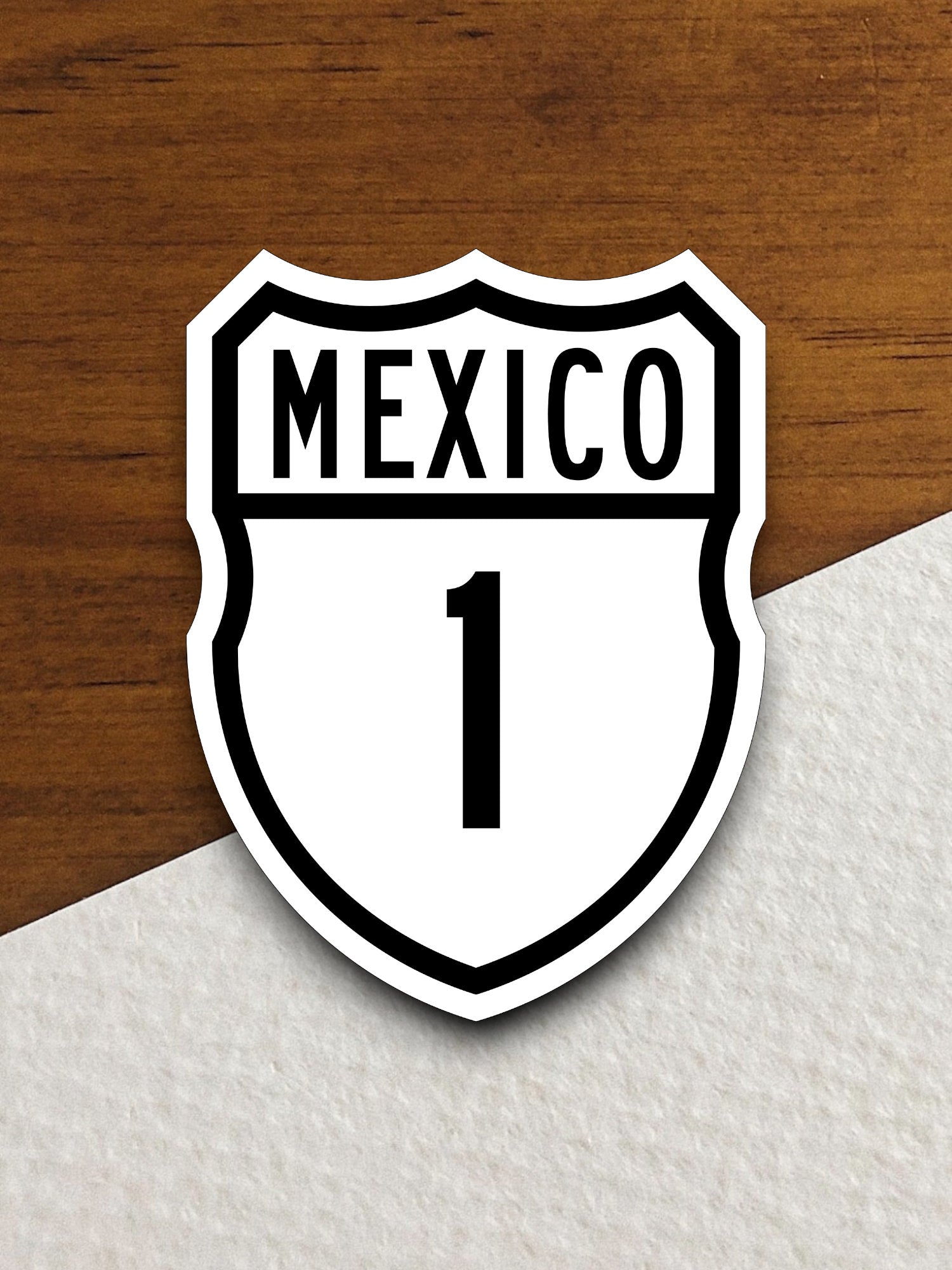 Carretera federal highway 1 Mexico road sign sticker, road trip sticker, highway sign, room decor, travel sticker