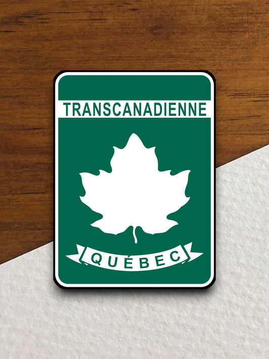 Trans-Canada Highway Quebec road sign sticker, road trip sticker, highway sign, room decor, travel sticker