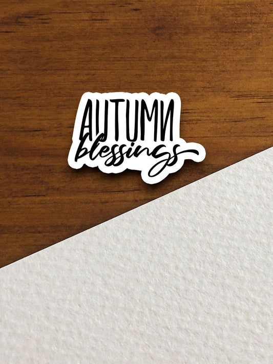 Autumn Blessings sticker, religious sticker, Autumn sticker, faith sticker, Worship Sticker, Christian Sticker, Scripture Sticker