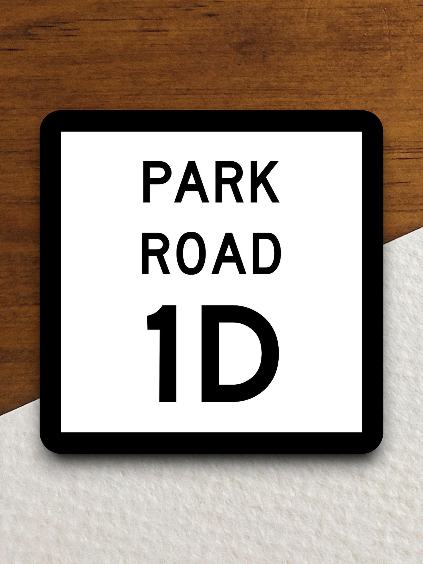 Texas Park Road 1D sign road sign sticker, road trip sticker, highway sign, room decor, travel sticker