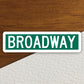 Broadway  road sign stickers, Room Decor, Traffic Sticker, Road Sign Decoration, Road Work Signs, Traffic Sign