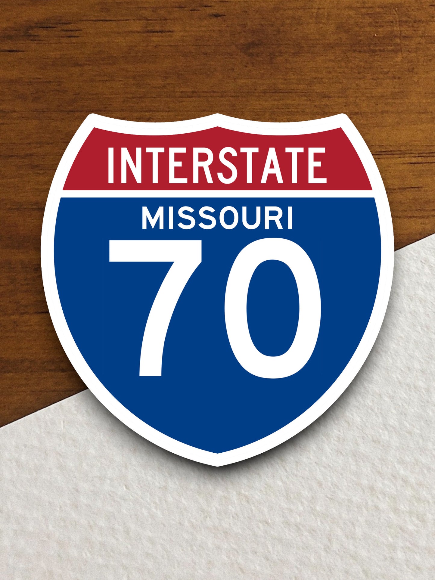 Interstate route  70 Missouri sticker, Interstate Highway Sign Expressway Stickers, Highway Sign Road Trip Sticker, Room Décor