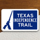 Texas Independence Trail  road sign stickers, Room Décor Traffic Sticker, Road Sign Decoration, Road Work Signs, Building Signs