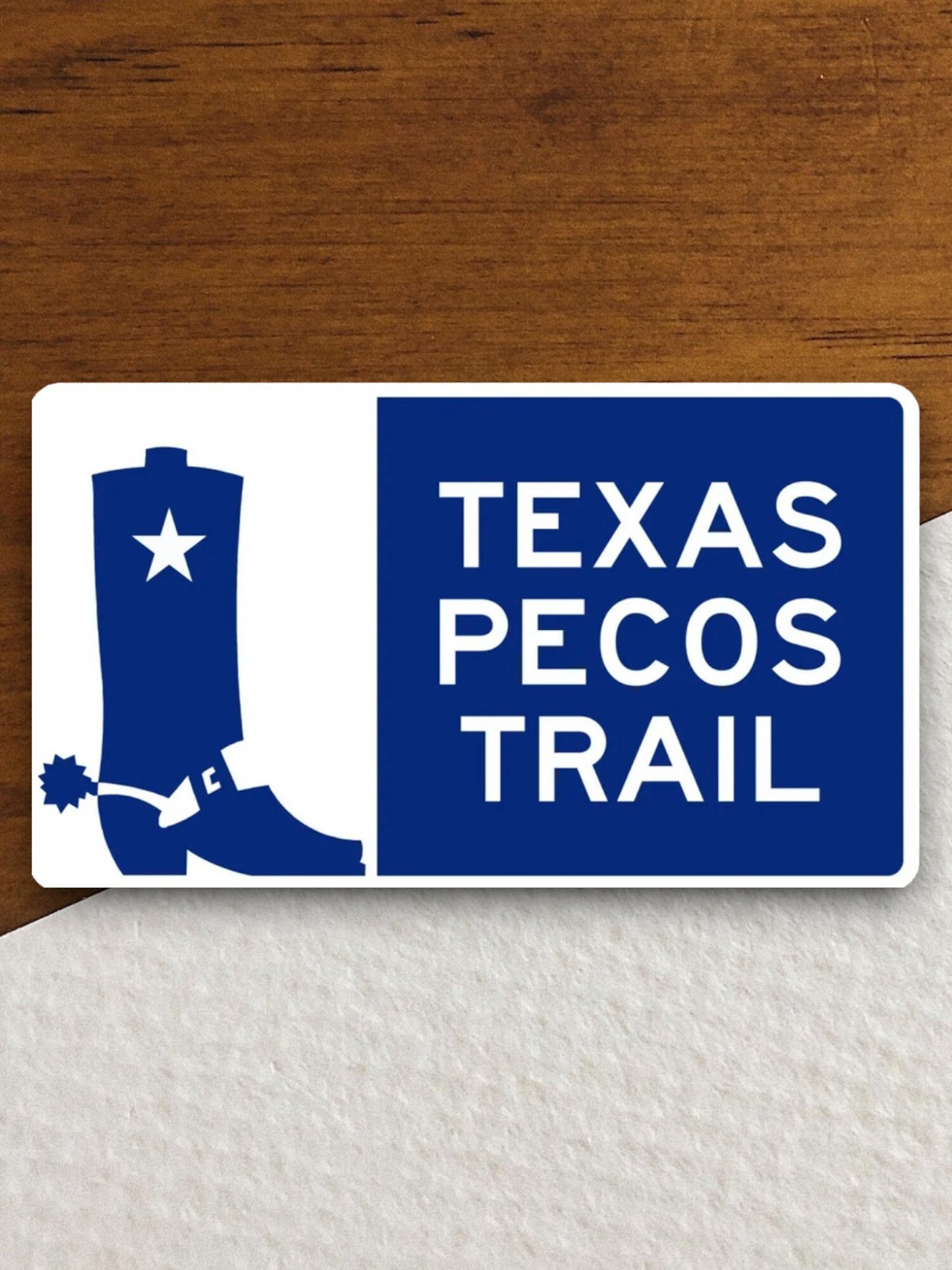 Texas Pecos Trail  road sign stickers, Room Decor, Traffic Sticker, Road Sign Decoration, Road Work Signs, Building Signs, Traffic Sign