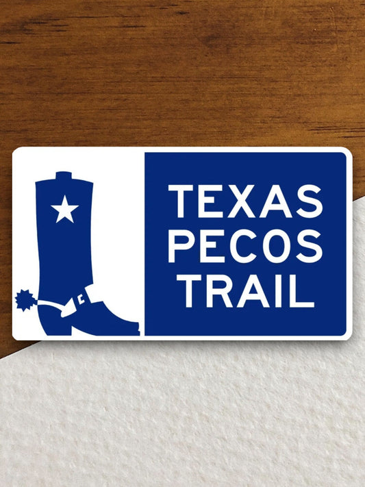 Texas Pecos Trail  road sign stickers, Room Decor, Traffic Sticker, Road Sign Decoration, Road Work Signs, Building Signs, Traffic Sign